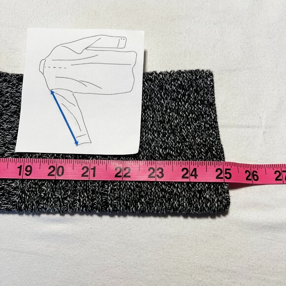 🩶Calvin Klein Cozy & Chic Grey Cowl Neck Tunic Sweater Size L - Cotton Blend - Picture 6 of 8